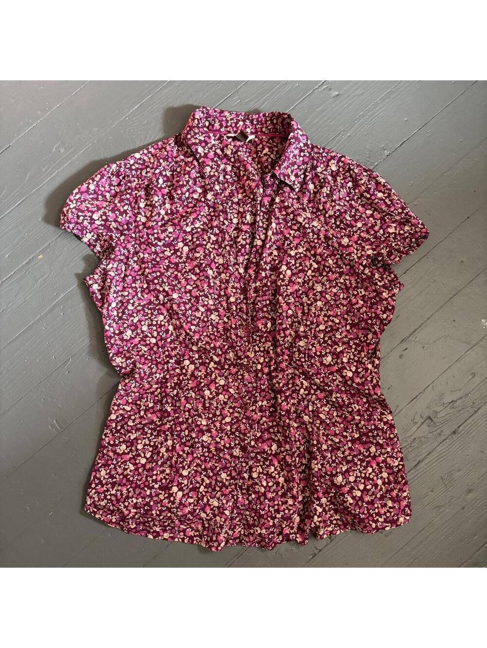 Sonoma Goods For Life Women's Pink and Multi Blous
